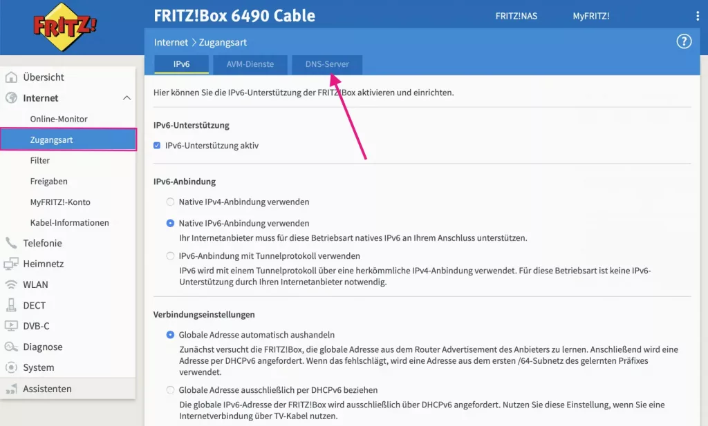 FRITZ!Box DNS-Server